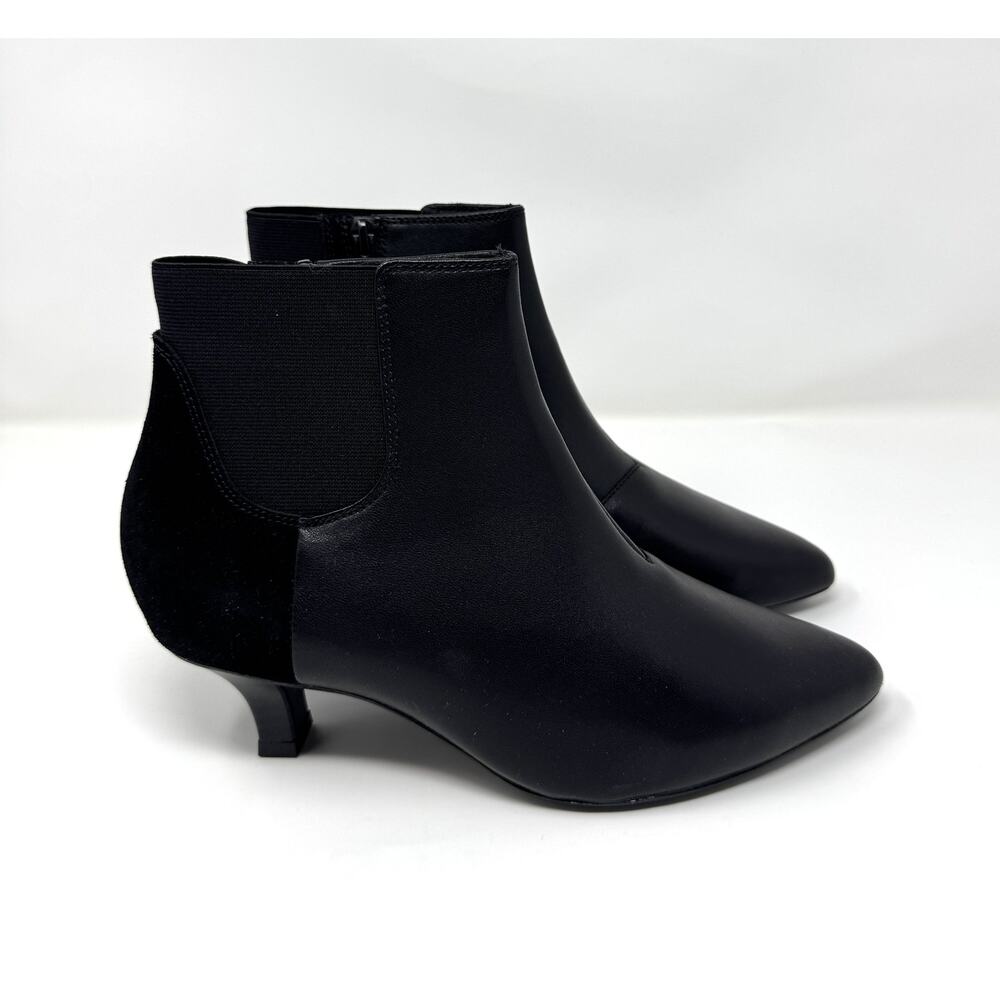 Clarks Women's Kepley Erin Fashion Boot, Black Leather, Size 7 W - Picture 3 of 7